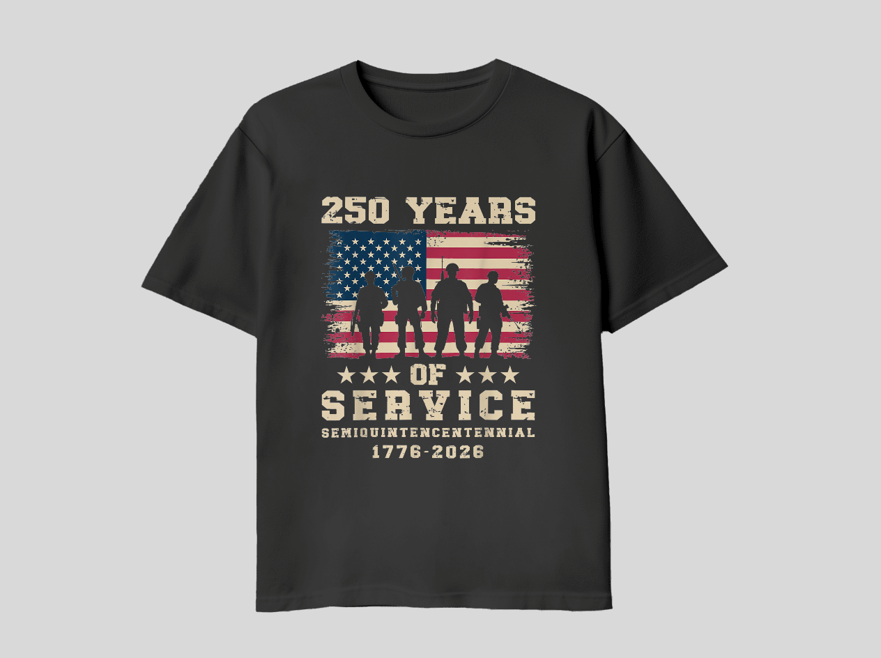 250 Years of Service Veteran Military Shirt
