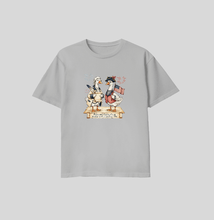 Patriotic Porch Geese 250 Anniversary Shirts