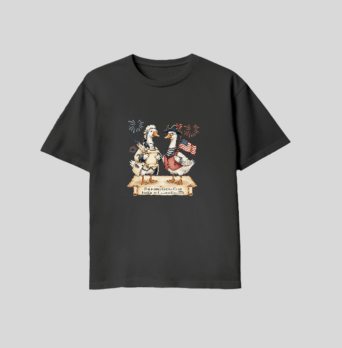 Patriotic Porch Geese 250 Anniversary Shirts