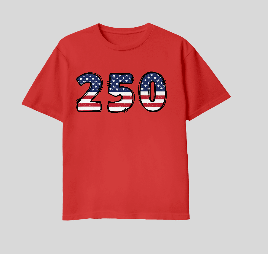 250 Anniversary Flag Shirt