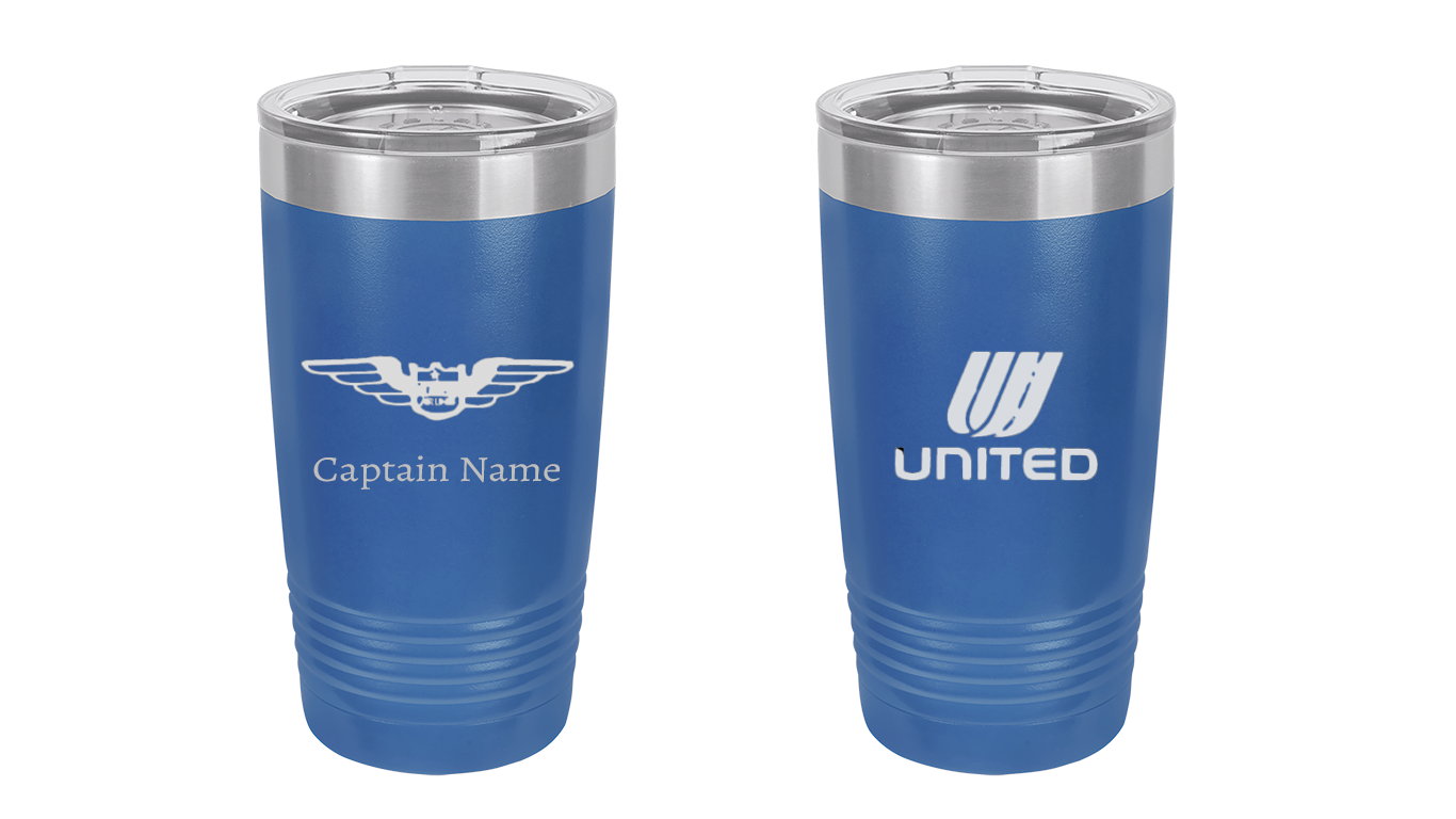 Laser Engraved Tumblers for Airlines