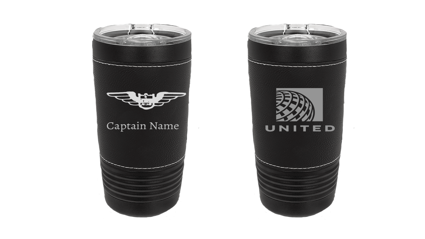 Laser Engraved Tumblers for Airlines