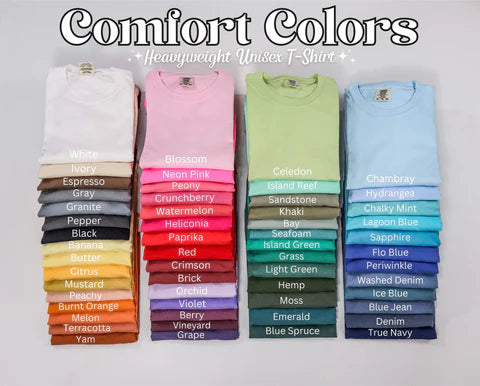 Comfort Colors® Custom Heavyweight Shirts, Sweatshirts, Hoodies